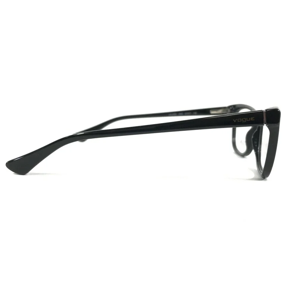 Vogue Eyeglasses Frames VO2763 W44 Shiny Black Cat Eye Full Rim 51-17-135